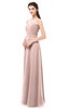 ColsBM Emery Dusty Rose Bridesmaid Dresses Bateau A-line Floor Length Simple Zip up Sash
