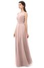 ColsBM Emery Dusty Rose Bridesmaid Dresses Bateau A-line Floor Length Simple Zip up Sash