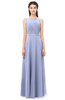 ColsBM Emery Lavender Bridesmaid Dresses Bateau A-line Floor Length Simple Zip up Sash