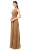 ColsBM Emery Light Brown Bridesmaid Dresses Bateau A-line Floor Length Simple Zip up Sash