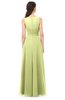 ColsBM Emery Lime Sherbet Bridesmaid Dresses Bateau A-line Floor Length Simple Zip up Sash