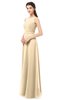 ColsBM Emery Marzipan Bridesmaid Dresses Bateau A-line Floor Length Simple Zip up Sash
