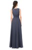ColsBM Emery Nightshadow Blue Bridesmaid Dresses Bateau A-line Floor Length Simple Zip up Sash