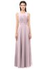 ColsBM Emery Pale Lilac Bridesmaid Dresses Bateau A-line Floor Length Simple Zip up Sash