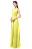 ColsBM Emery Pale Yellow Bridesmaid Dresses Bateau A-line Floor Length Simple Zip up Sash
