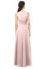 ColsBM Emery Pastel Pink Bridesmaid Dresses Bateau A-line Floor Length Simple Zip up Sash