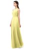 ColsBM Emery Pastel Yellow Bridesmaid Dresses Bateau A-line Floor Length Simple Zip up Sash