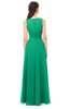ColsBM Emery Pepper Green Bridesmaid Dresses Bateau A-line Floor Length Simple Zip up Sash