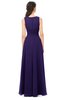 ColsBM Emery Royal Purple Bridesmaid Dresses Bateau A-line Floor Length Simple Zip up Sash