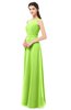 ColsBM Emery Sharp Green Bridesmaid Dresses Bateau A-line Floor Length Simple Zip up Sash