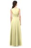 ColsBM Emery Soft Yellow Bridesmaid Dresses Bateau A-line Floor Length Simple Zip up Sash