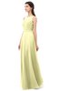 ColsBM Emery Wax Yellow Bridesmaid Dresses Bateau A-line Floor Length Simple Zip up Sash