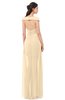 ColsBM Ariel Apricot Gelato Bridesmaid Dresses A-line Short Sleeve Off The Shoulder Sash Sexy Floor Length