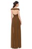 ColsBM Ariel Brown Bridesmaid Dresses A-line Short Sleeve Off The Shoulder Sash Sexy Floor Length