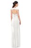 ColsBM Ariel Cloud White Bridesmaid Dresses A-line Short Sleeve Off The Shoulder Sash Sexy Floor Length
