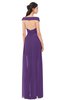 ColsBM Ariel Dark Purple Bridesmaid Dresses A-line Short Sleeve Off The Shoulder Sash Sexy Floor Length
