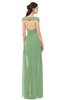 ColsBM Ariel Fair Green Bridesmaid Dresses A-line Short Sleeve Off The Shoulder Sash Sexy Floor Length