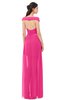 ColsBM Ariel Fandango Pink Bridesmaid Dresses A-line Short Sleeve Off The Shoulder Sash Sexy Floor Length
