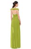 ColsBM Ariel Green Oasis Bridesmaid Dresses A-line Short Sleeve Off The Shoulder Sash Sexy Floor Length