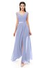ColsBM Ariel Lavender Bridesmaid Dresses A-line Short Sleeve Off The Shoulder Sash Sexy Floor Length