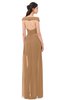 ColsBM Ariel Light Brown Bridesmaid Dresses A-line Short Sleeve Off The Shoulder Sash Sexy Floor Length