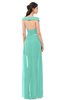 ColsBM Ariel Mint Green Bridesmaid Dresses A-line Short Sleeve Off The Shoulder Sash Sexy Floor Length