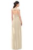 ColsBM Ariel Novelle Peach Bridesmaid Dresses A-line Short Sleeve Off The Shoulder Sash Sexy Floor Length
