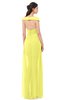 ColsBM Ariel Pale Yellow Bridesmaid Dresses A-line Short Sleeve Off The Shoulder Sash Sexy Floor Length