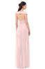 ColsBM Ariel Pastel Pink Bridesmaid Dresses A-line Short Sleeve Off The Shoulder Sash Sexy Floor Length