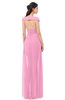 ColsBM Ariel Pink Bridesmaid Dresses A-line Short Sleeve Off The Shoulder Sash Sexy Floor Length