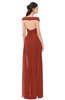 ColsBM Ariel Rust Bridesmaid Dresses A-line Short Sleeve Off The Shoulder Sash Sexy Floor Length
