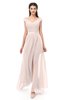 ColsBM Ariel Silver Peony Bridesmaid Dresses A-line Short Sleeve Off The Shoulder Sash Sexy Floor Length