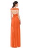 ColsBM Ariel Tangerine Bridesmaid Dresses A-line Short Sleeve Off The Shoulder Sash Sexy Floor Length