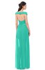 ColsBM Ariel Viridian Green Bridesmaid Dresses A-line Short Sleeve Off The Shoulder Sash Sexy Floor Length