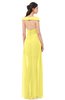 ColsBM Ariel Yellow Iris Bridesmaid Dresses A-line Short Sleeve Off The Shoulder Sash Sexy Floor Length
