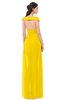 ColsBM Ariel Yellow Bridesmaid Dresses A-line Short Sleeve Off The Shoulder Sash Sexy Floor Length