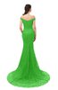 ColsBM Reese Classic Green Bridesmaid Dresses Zip up Mermaid Sexy Off The Shoulder Lace Chapel Train