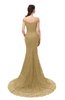 ColsBM Reese Prairie Sand Bridesmaid Dresses Zip up Mermaid Sexy Off The Shoulder Lace Chapel Train