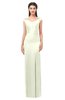 ColsBM Maryam Anise Flower Bridesmaid Dresses Mature Sheath Off The Shoulder Floor Length Half Backless Split-Front