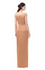 ColsBM Maryam Apricot Bridesmaid Dresses Mature Sheath Off The Shoulder Floor Length Half Backless Split-Front