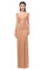 ColsBM Maryam Apricot Bridesmaid Dresses Mature Sheath Off The Shoulder Floor Length Half Backless Split-Front