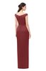 ColsBM Maryam Aurora Red Bridesmaid Dresses Mature Sheath Off The Shoulder Floor Length Half Backless Split-Front