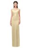 ColsBM Maryam Autumn Blonde Bridesmaid Dresses Mature Sheath Off The Shoulder Floor Length Half Backless Split-Front