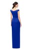 ColsBM Maryam Dazzling Blue Bridesmaid Dresses Mature Sheath Off The Shoulder Floor Length Half Backless Split-Front