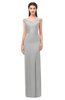ColsBM Maryam Dove Grey Bridesmaid Dresses Mature Sheath Off The Shoulder Floor Length Half Backless Split-Front