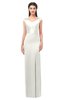 ColsBM Maryam Ivory Bridesmaid Dresses Mature Sheath Off The Shoulder Floor Length Half Backless Split-Front