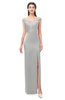 ColsBM Maryam Micro Chip Bridesmaid Dresses Mature Sheath Off The Shoulder Floor Length Half Backless Split-Front