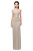 ColsBM Maryam Mushroom Bridesmaid Dresses Mature Sheath Off The Shoulder Floor Length Half Backless Split-Front