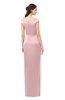 ColsBM Maryam Pastel Pink Bridesmaid Dresses Mature Sheath Off The Shoulder Floor Length Half Backless Split-Front