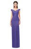 ColsBM Maryam Purple Opulence Bridesmaid Dresses Mature Sheath Off The Shoulder Floor Length Half Backless Split-Front